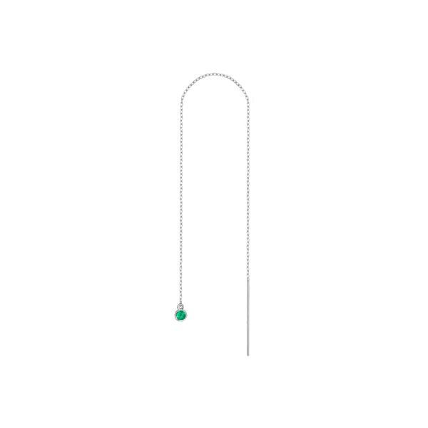 Birthstone Ear Chain Threader (Pair)