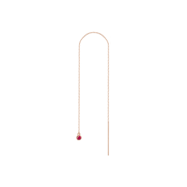 Birthstone Ear Chain Threader
