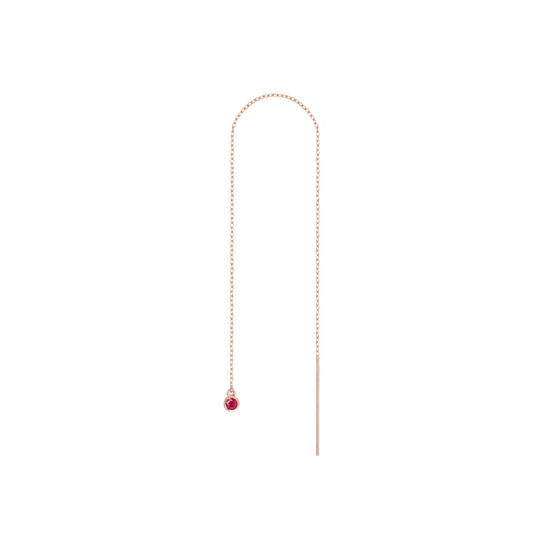 Birthstone Ear Chain Threader (Pair)