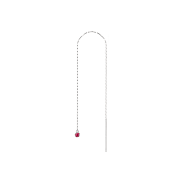 Birthstone Ear Chain Threader (Pair)