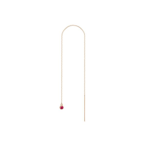 Birthstone Ear Chain Threader (Pair)