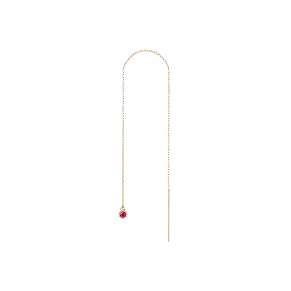 Birthstone Ear Chain Threader