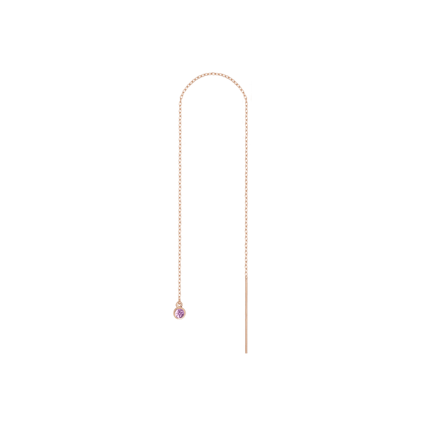 Birthstone Ear Chain Threader (Pair)