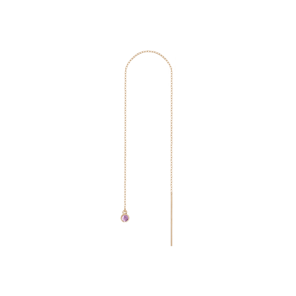 Birthstone Ear Chain Threader (Pair)
