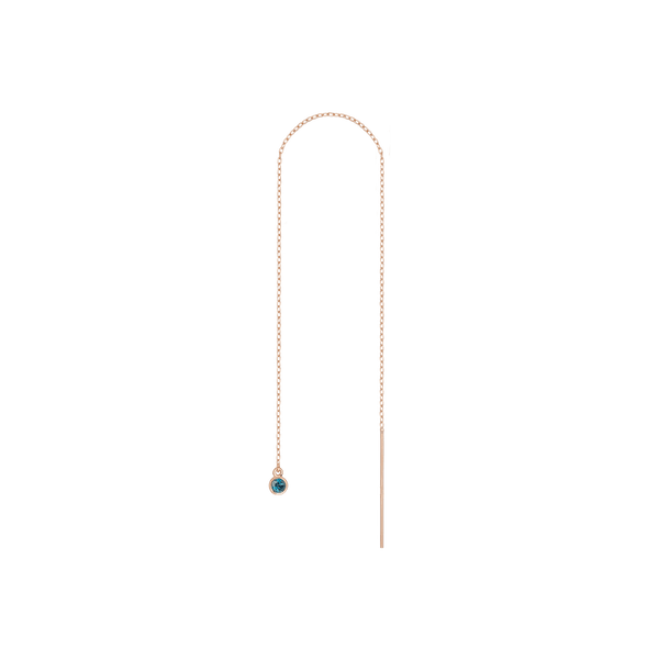 Birthstone Ear Chain Threader