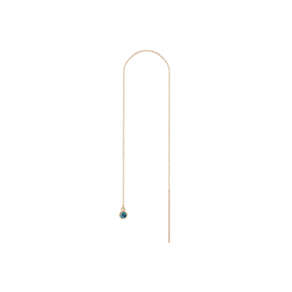 Birthstone Ear Chain Threader