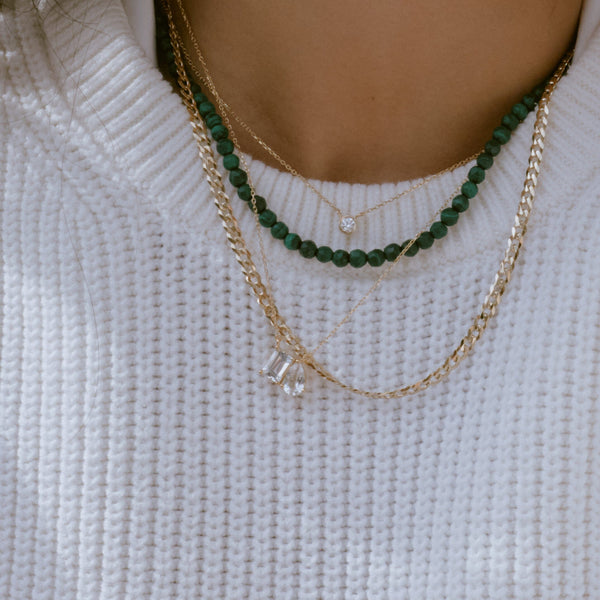 Toi et Moi Gemstone Classic Necklace