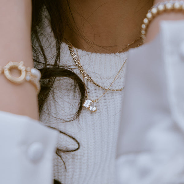 Toi et Moi Gemstone Classic Necklace