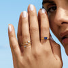 Birthstone Baguette Ring - Emerald