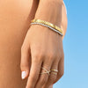 Quilted Gold Hinged Bracelet