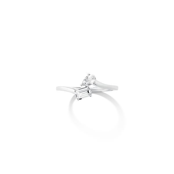 Toi et Moi Gemstone Mini Heirloom Ring