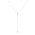 Diamond Bezel Lariat Necklace