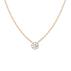 Extra Large Lab Grown Diamond Bezel Necklace