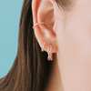 Diamond Huggie Earrings