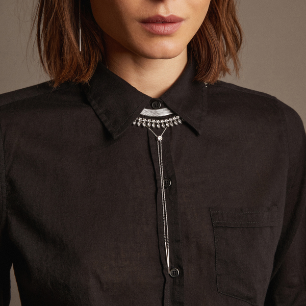 Aurate x Frye: Lab Grown Diamond Bolo Necklace