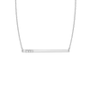 Gold Bar Necklace With Diamonds