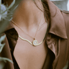 Solid Gold Herringbone Chain Necklace