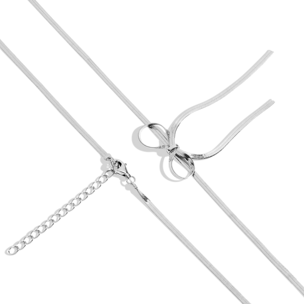 Herringbone Bow Choker