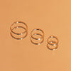 Skinny Gold Hinged Huggie Earrings