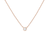 Medium Diamond Bezel Necklace