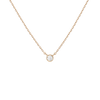 Medium Diamond Bezel Necklace