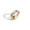 Tri-Color Interlocking Ring