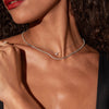 Three-Prong Lab Grown Diamond Tennis Necklace