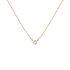 Medium Lab Grown Diamond Bezel Necklace