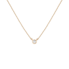 Medium Lab Grown Diamond Bezel Necklace