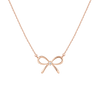 Lab Grown Diamond Bow Necklace