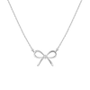 Lab Grown Diamond Bow Necklace