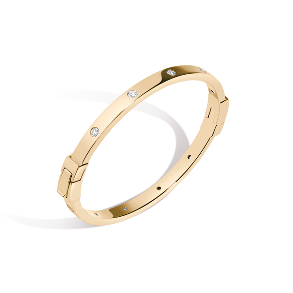Lab Grown Diamond Station Cuff Bracelet