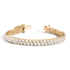 Lab Grown White Sapphire Love Affair Tennis Bracelet