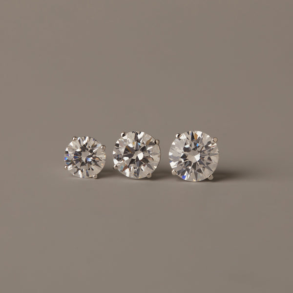 Luxury Round Lab Grown Diamond Studs