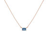Birthstone Baguette Necklace