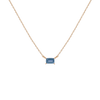 Birthstone Baguette Necklace