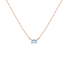 Birthstone Baguette Necklace