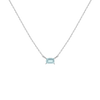 Birthstone Baguette Necklace
