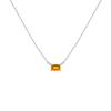 Birthstone Baguette Necklace