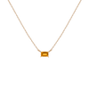 Birthstone Baguette Necklace