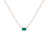 Birthstone Baguette Necklace