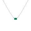 Birthstone Baguette Necklace