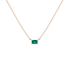 Birthstone Baguette Necklace