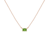 Birthstone Baguette Necklace