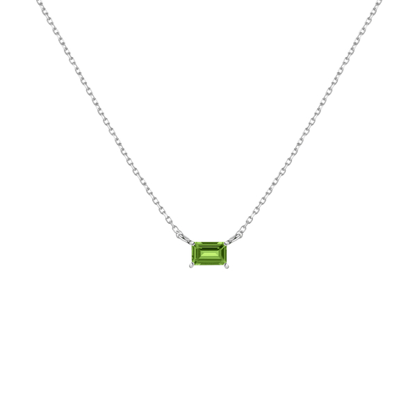 Birthstone Baguette Necklace