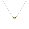 Birthstone Baguette Necklace