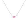 Birthstone Baguette Necklace