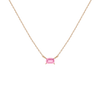 Birthstone Baguette Necklace