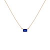 Birthstone Baguette Necklace