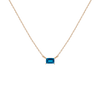 Birthstone Baguette Necklace